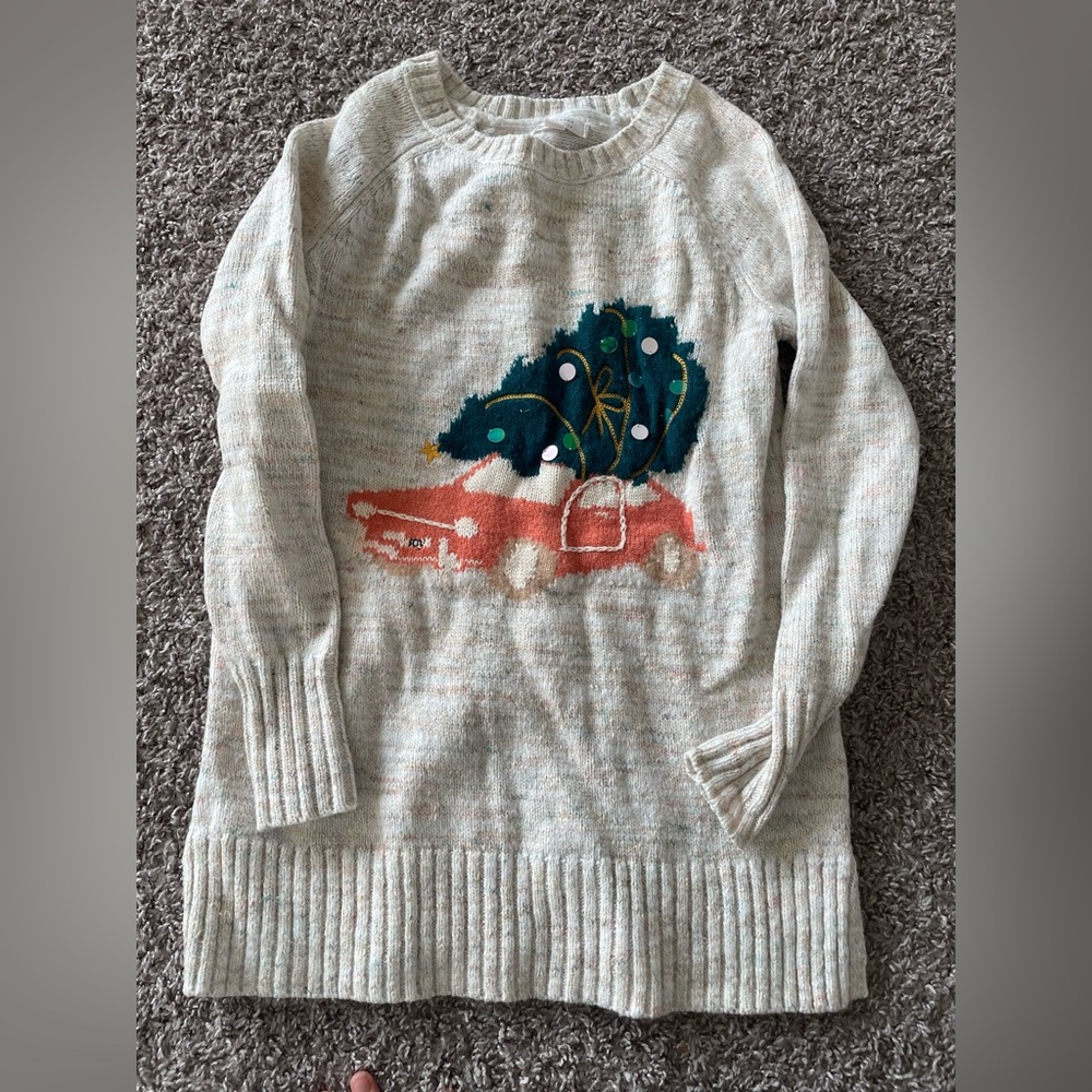 LC Lauren Conrad Cream Knit Sweater